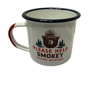 The Landmark Project Please Help Smokey Enamelware Mug 13oz